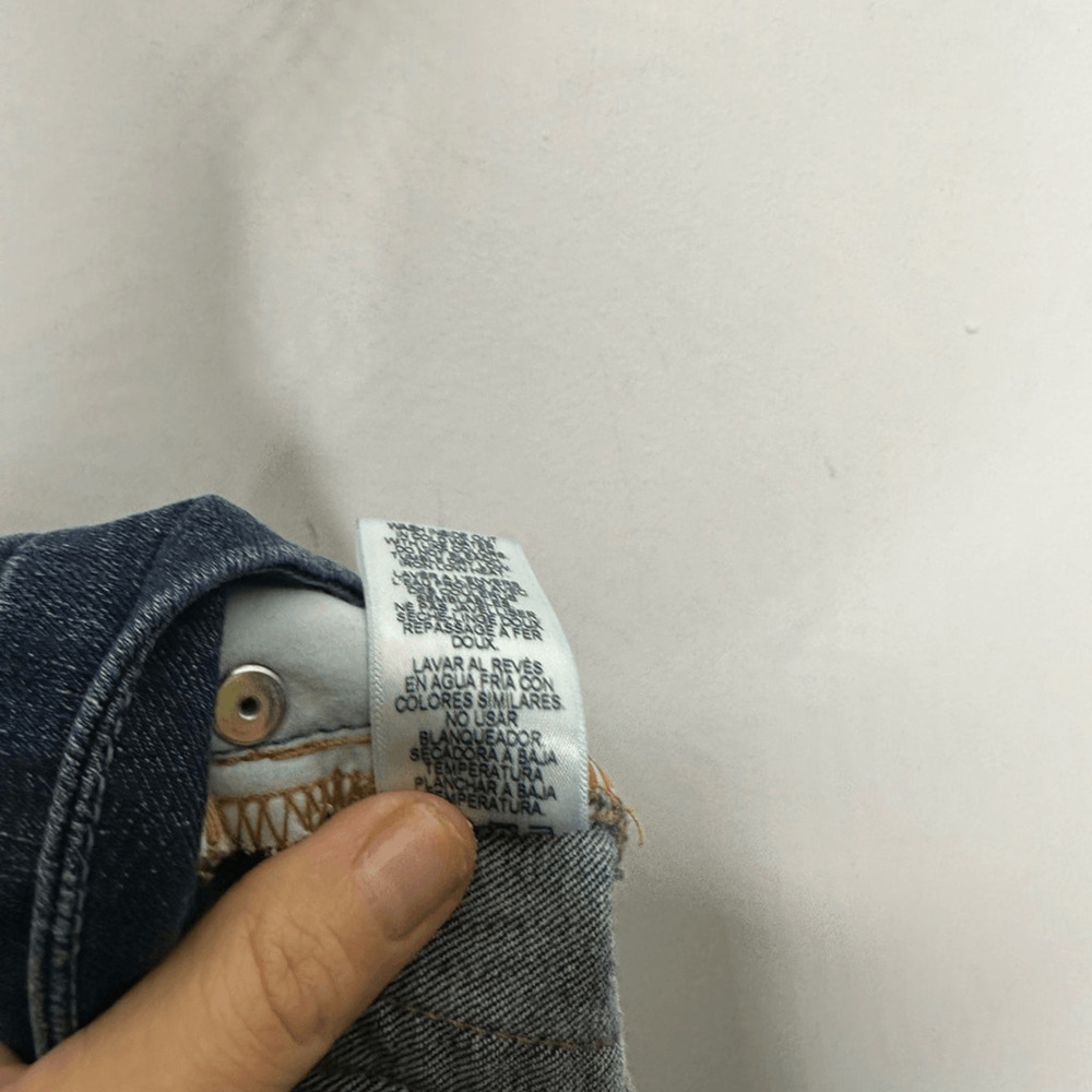 GOOD AMERICAN Good Legs High Rise Distressed Skinny Jeans blue GAGLRE899 2 26 - Picture 9 of 9